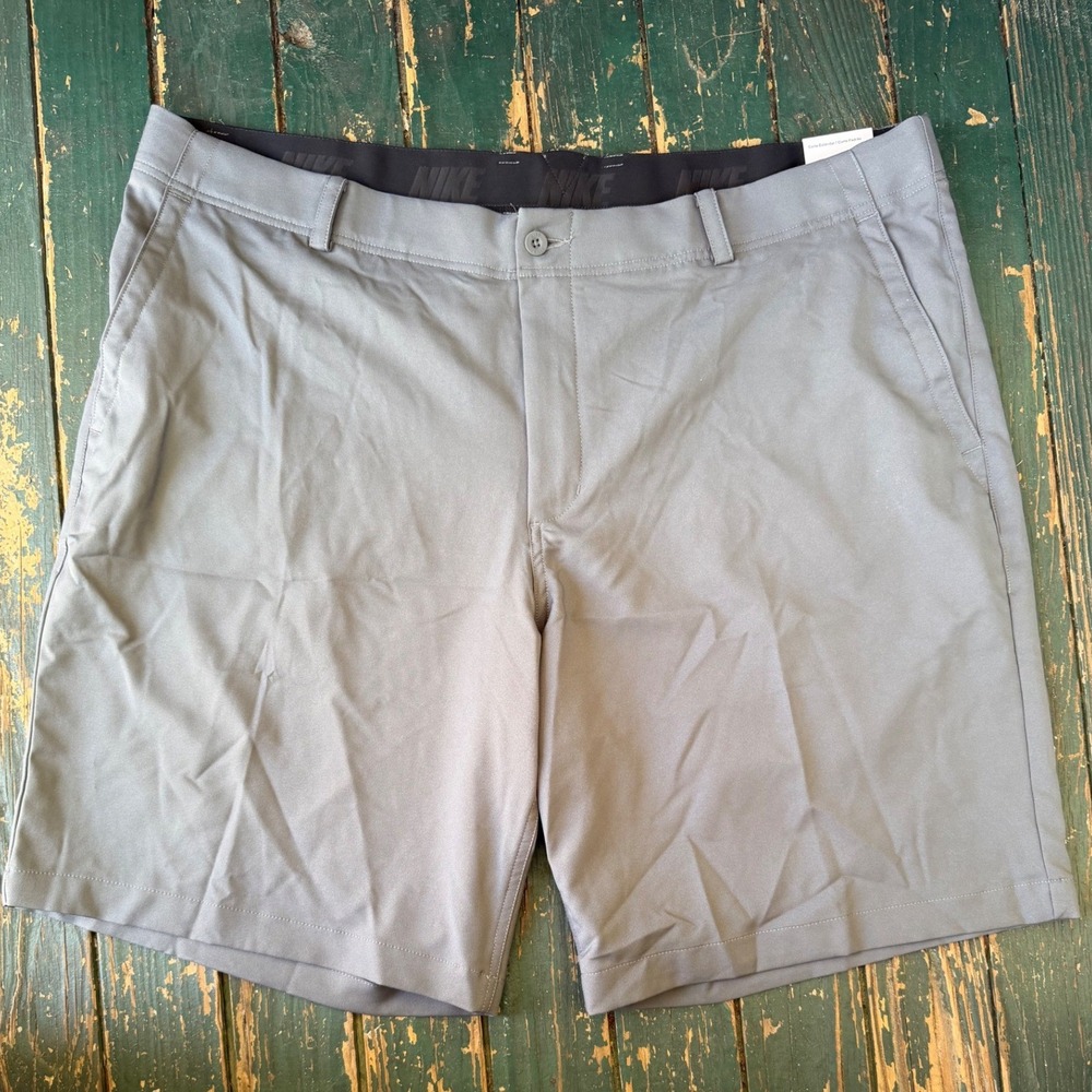 Nike Dri-FIT Mens Golf Shorts Grey Standard Fit Size 42 Performance Sportswear